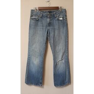 Polo Ralph Lauren Modern Bootcut Low Rise Ripped Knee Jeans